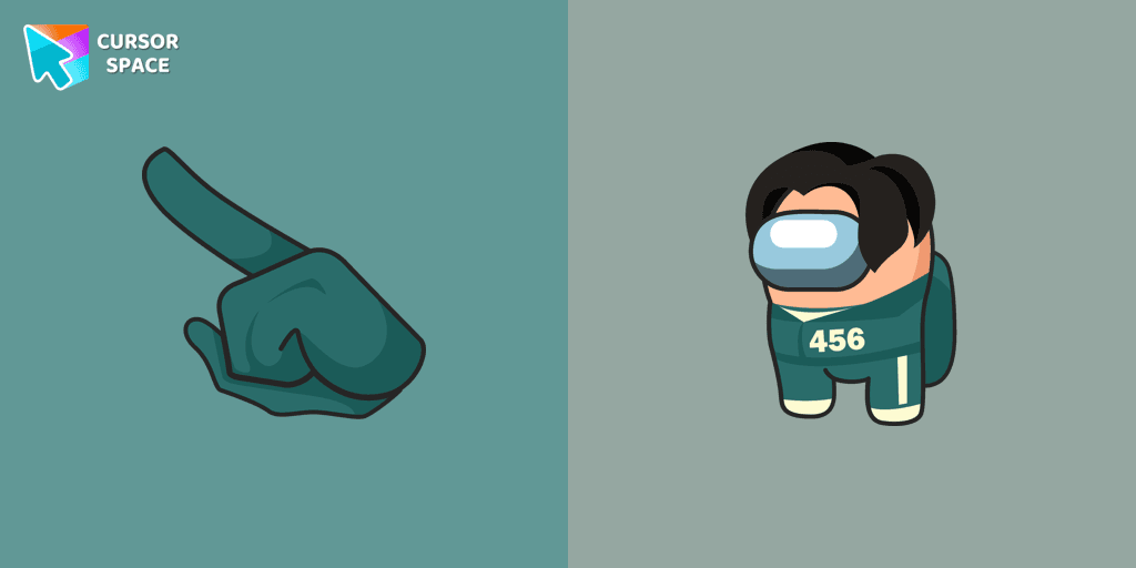 Among Us Squid Game Gi-Hun Character cursor cursor pack